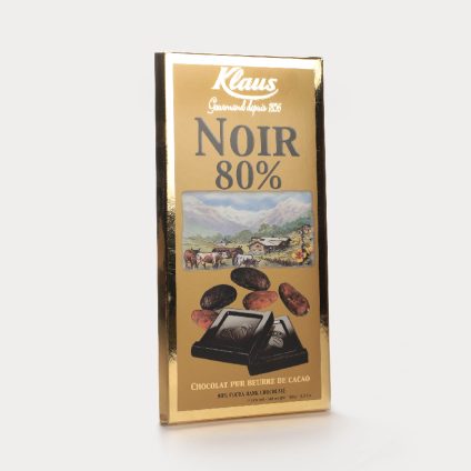 Tablette or chocolat noir 80% 100g Klaus